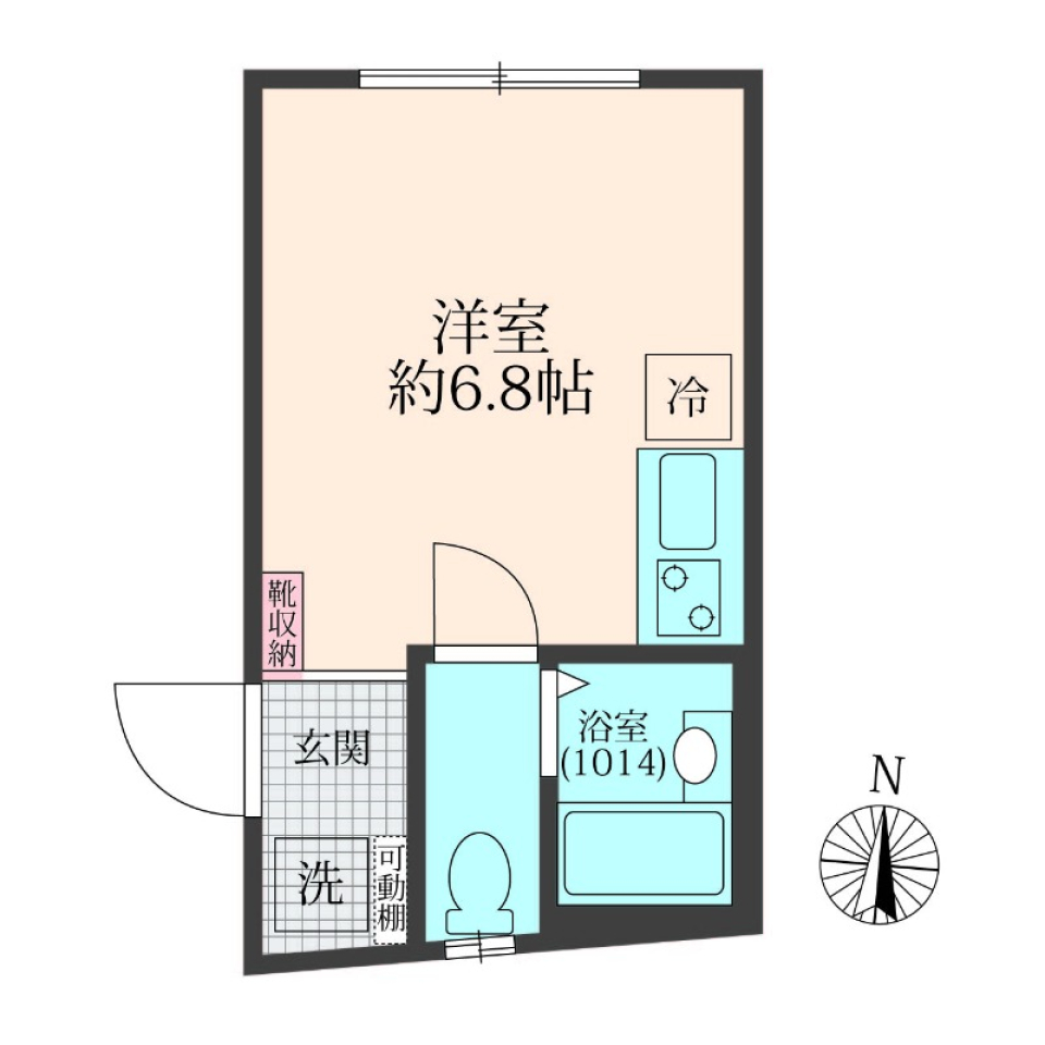 ＲＩＣＣＯ　ＳＴＲＡＤＡ　101号室の間取り図