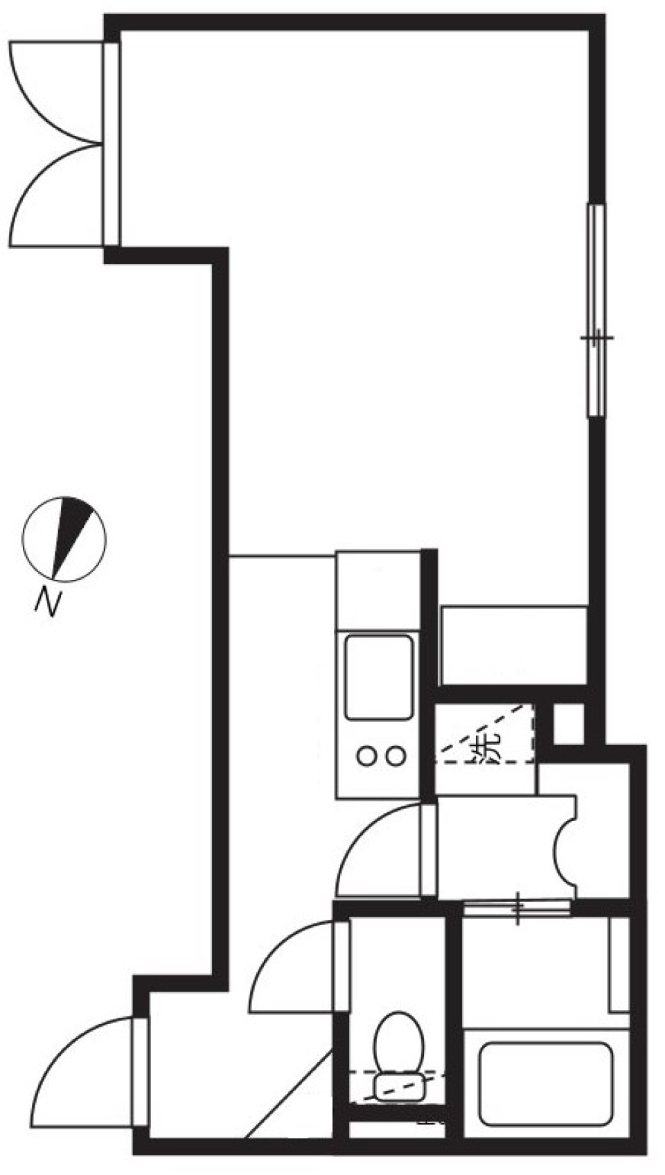 エクサム初台　0403号室の間取り図