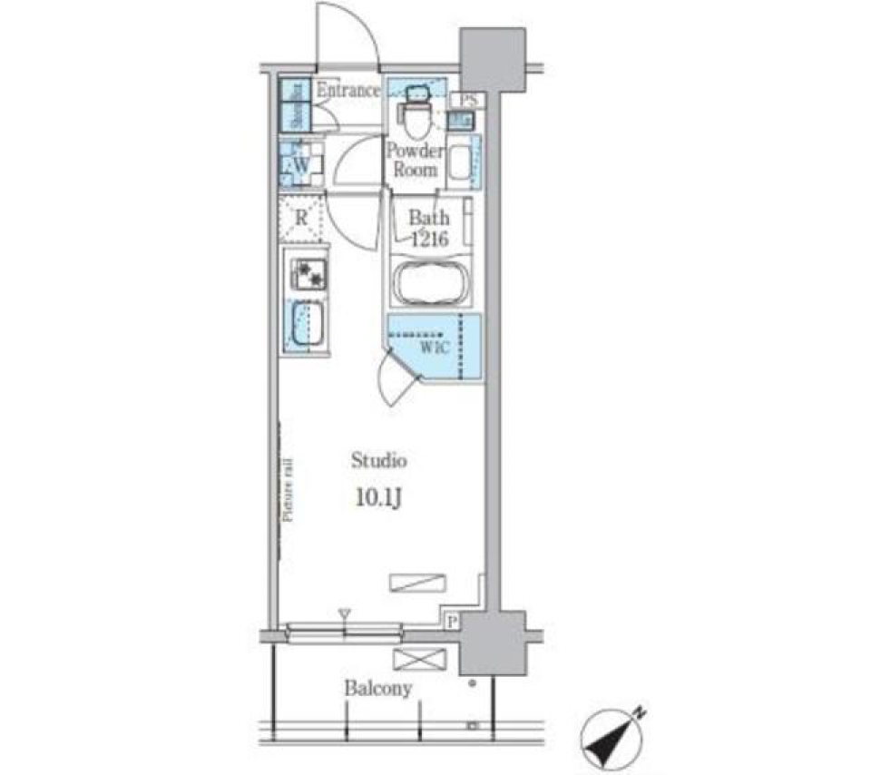 パークアクシス押上テラス　209号室［ペット可］の間取り図