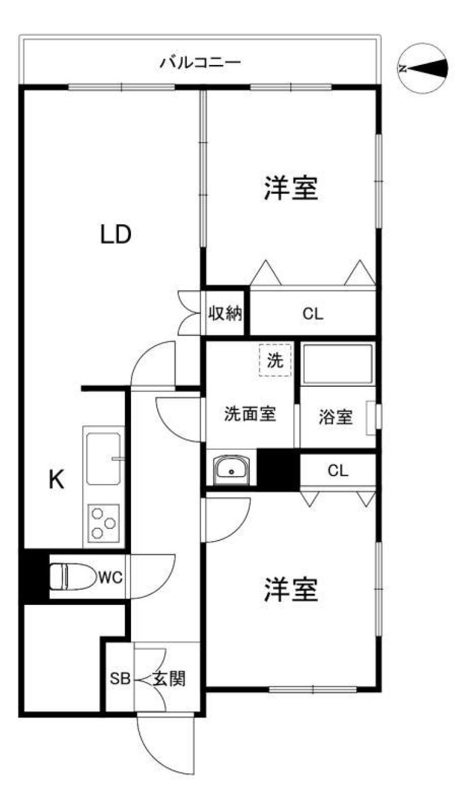 ユーコート東武練馬　303号室［ペット可］の間取り図