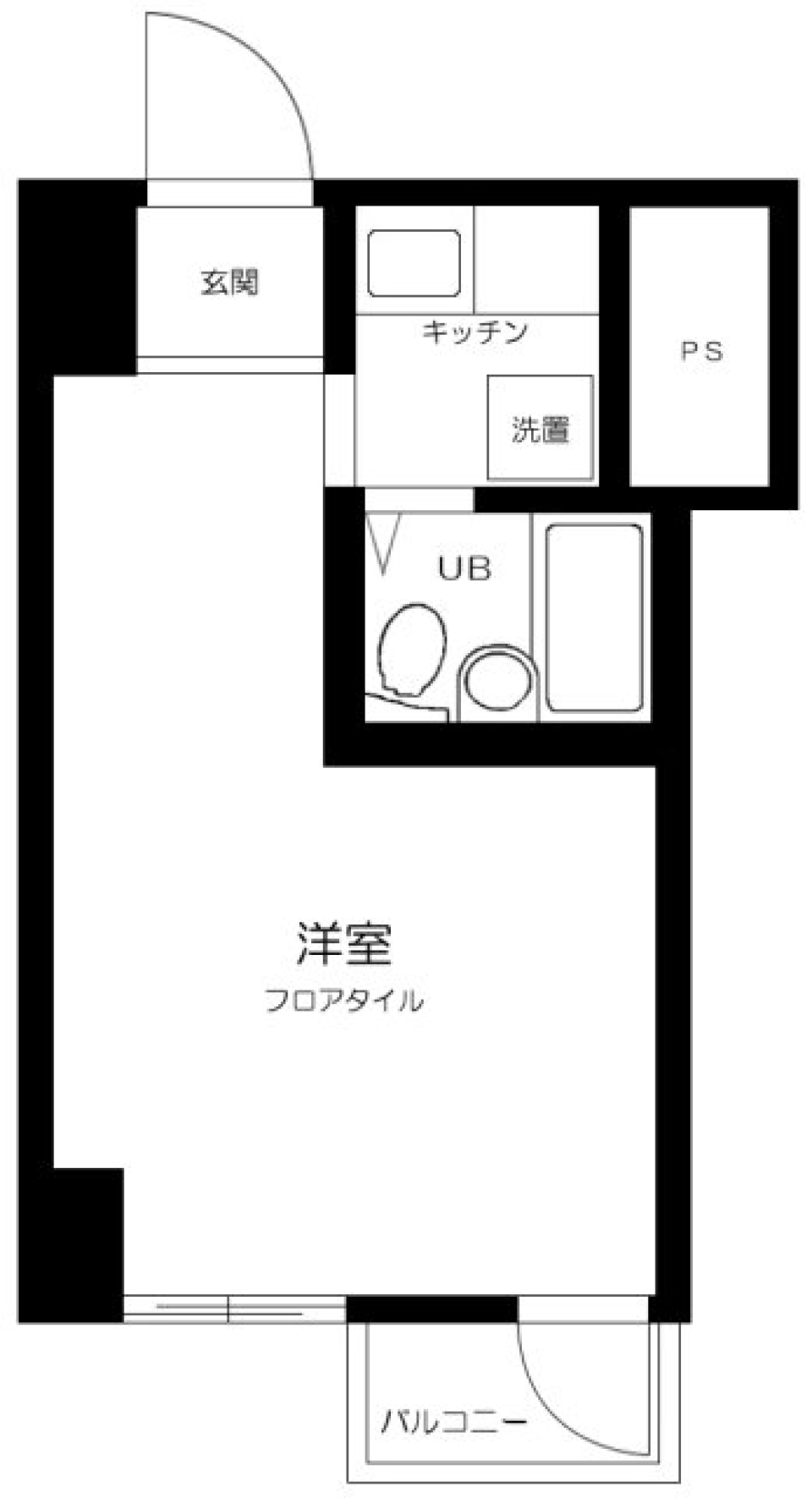飯田橋ハイツ　505号室の間取り図