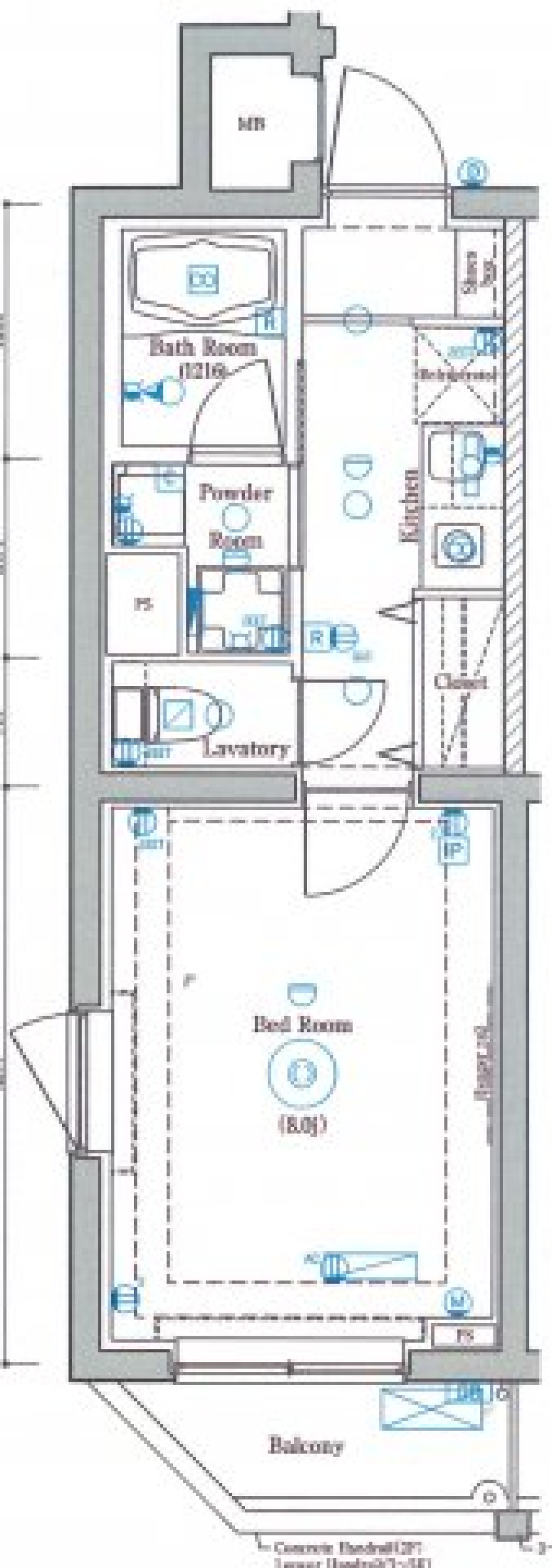 DIPS墨田EAST2　401号室［ペット可］の間取り図