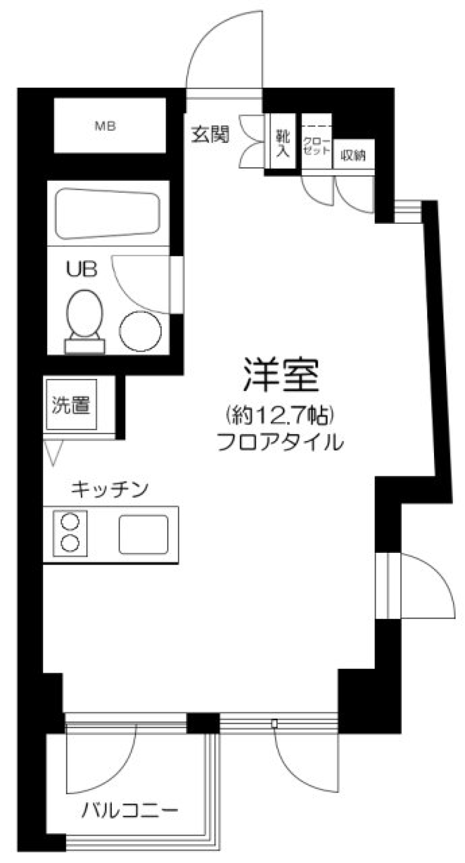 シンシア三軒茶屋レジデンスカフェ　301号室の間取り図