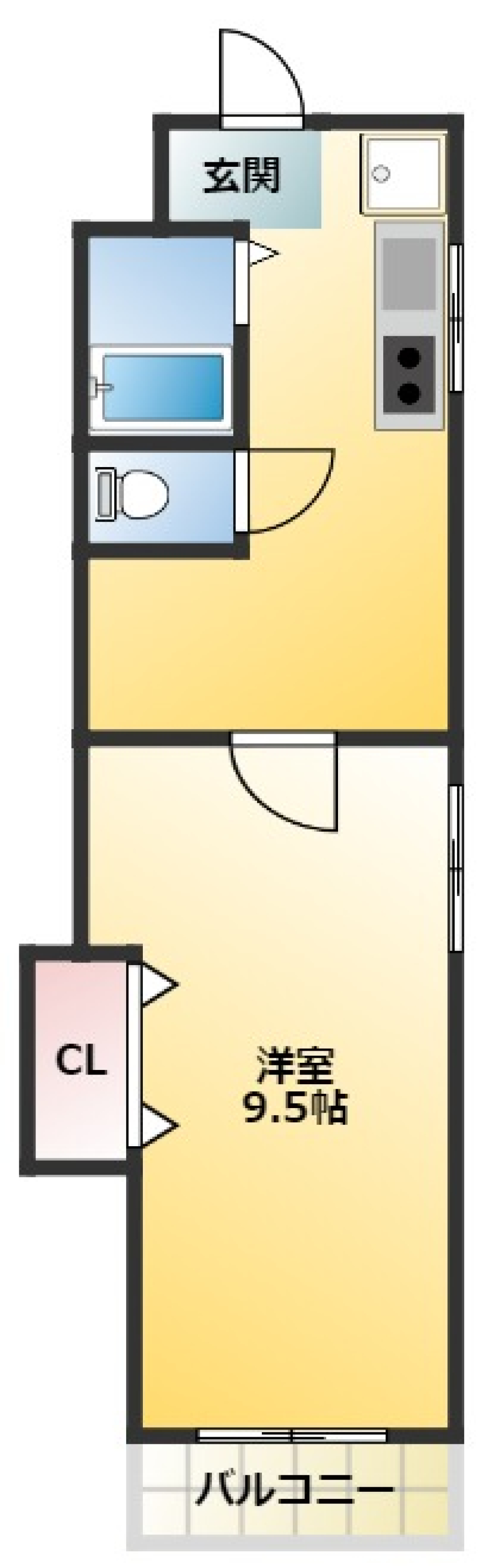 日吉第一ビル　301号室の間取り図