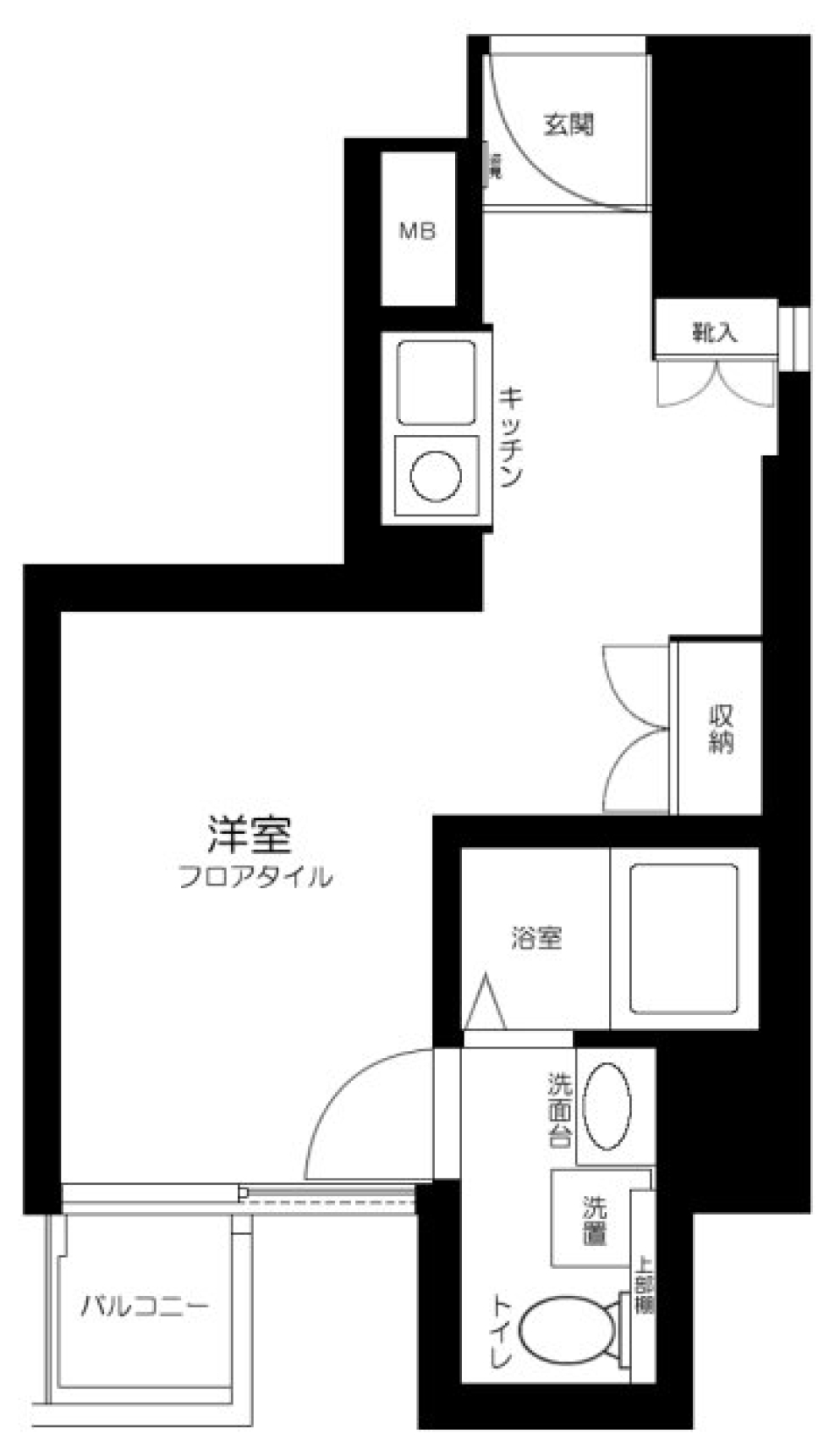 ソフトタウン赤坂　703号室の間取り図