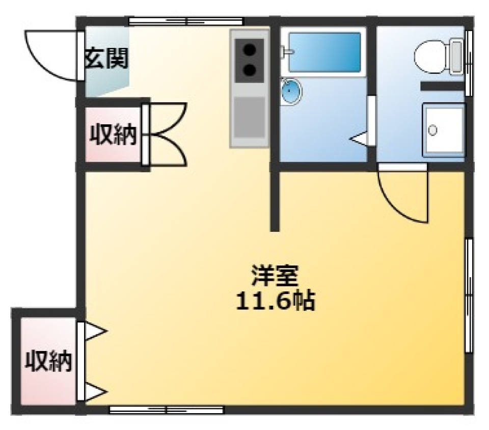 マイテラス　402号室の間取り図