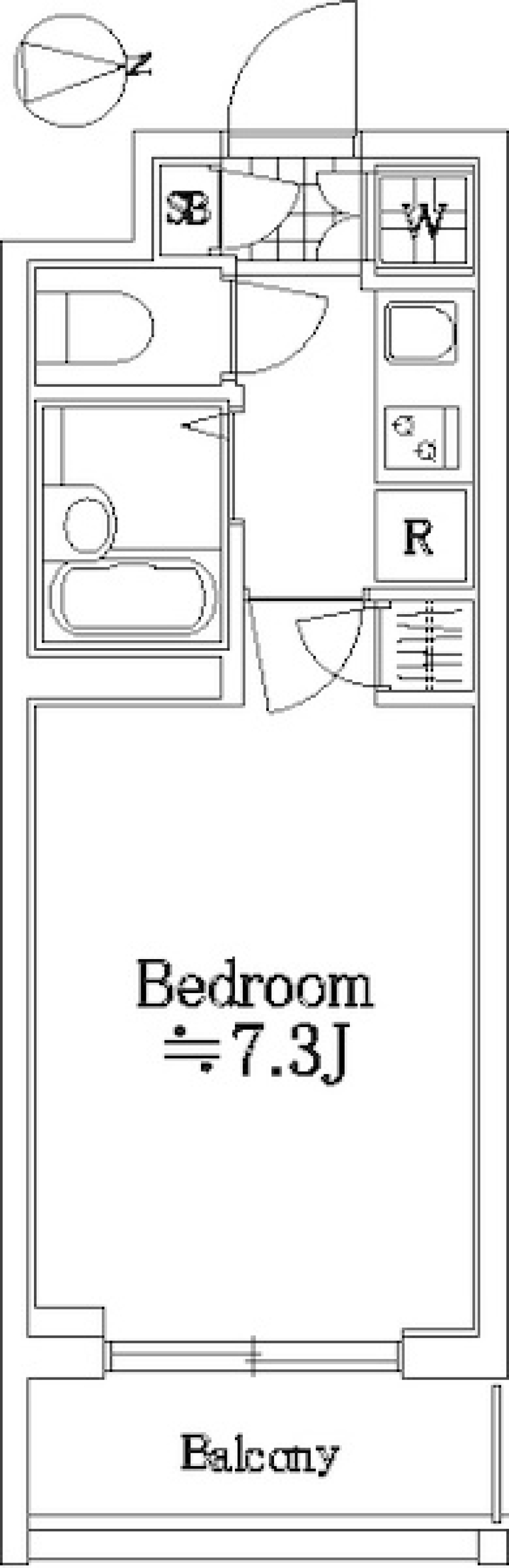 ビバリーホームズ中村橋　208号室［ペット可］の間取り図