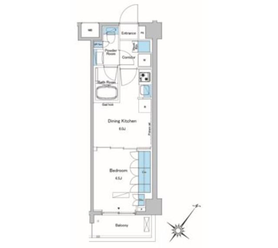 ルフォンプログレ中野富士見町　506号室［ペット可］の間取り図