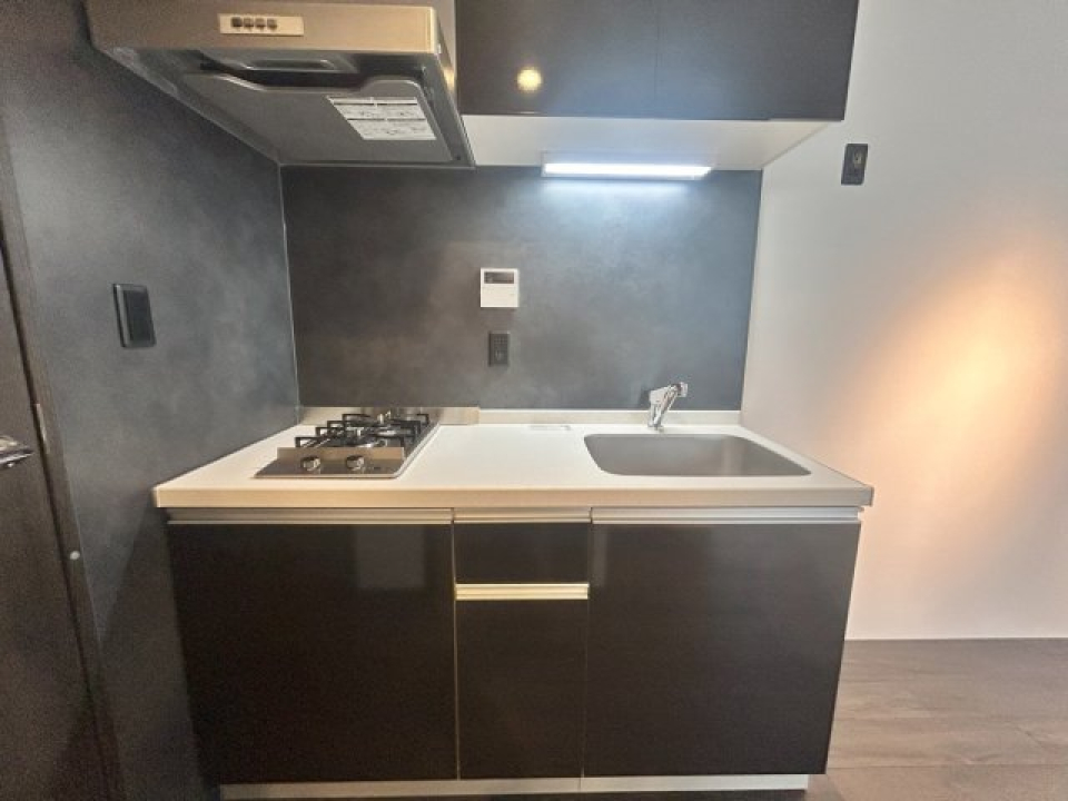 キッチンのデザインもお部屋にマッチしていて美しい…！