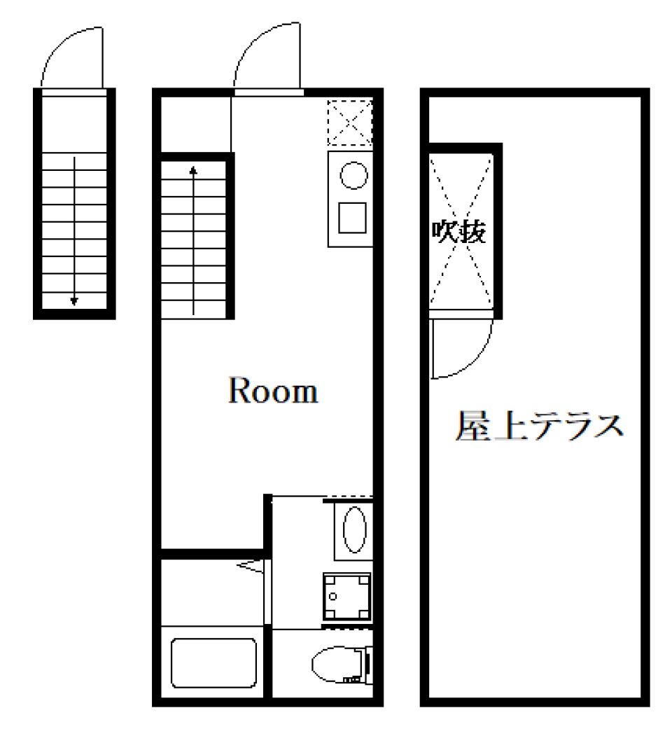 アウトドアリビングのある暮らしの間取り図