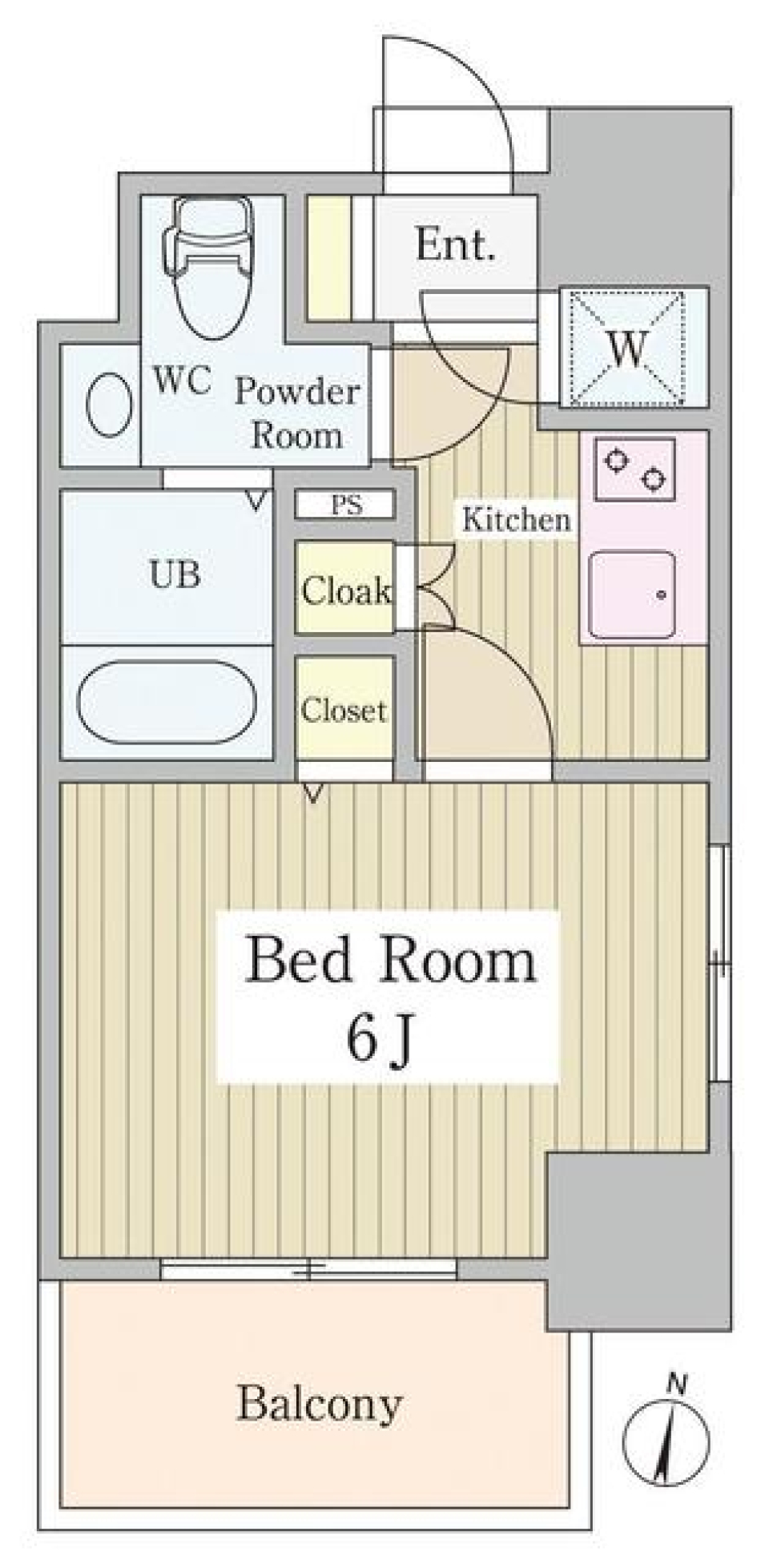 エスパローマ目白　205号室の間取り図