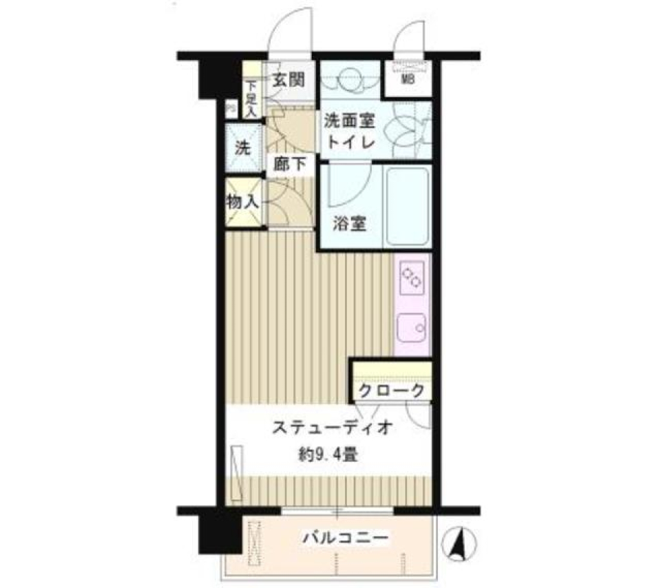 アビテ市ヶ谷五番町　703号室の間取り図