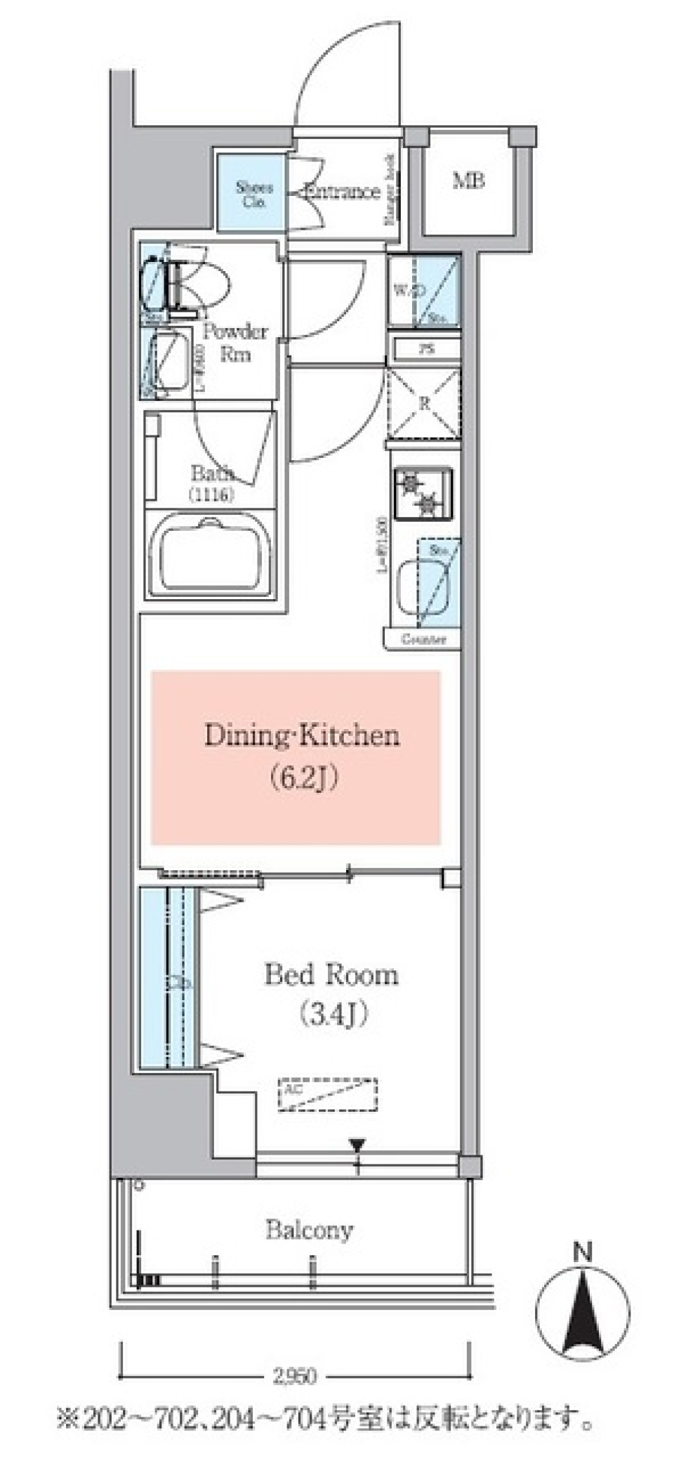 アーバネックス菊川Ⅱ　501号室［ペット可］の間取り図