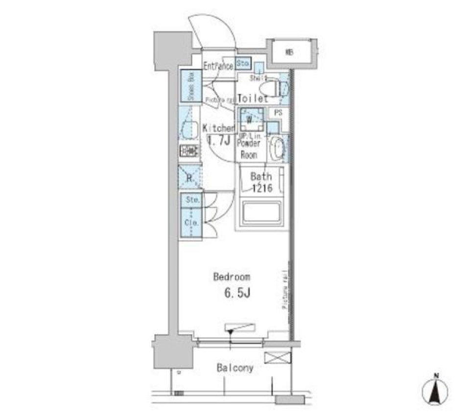 パークアクシス両国　304号室［ペット可］の間取り図