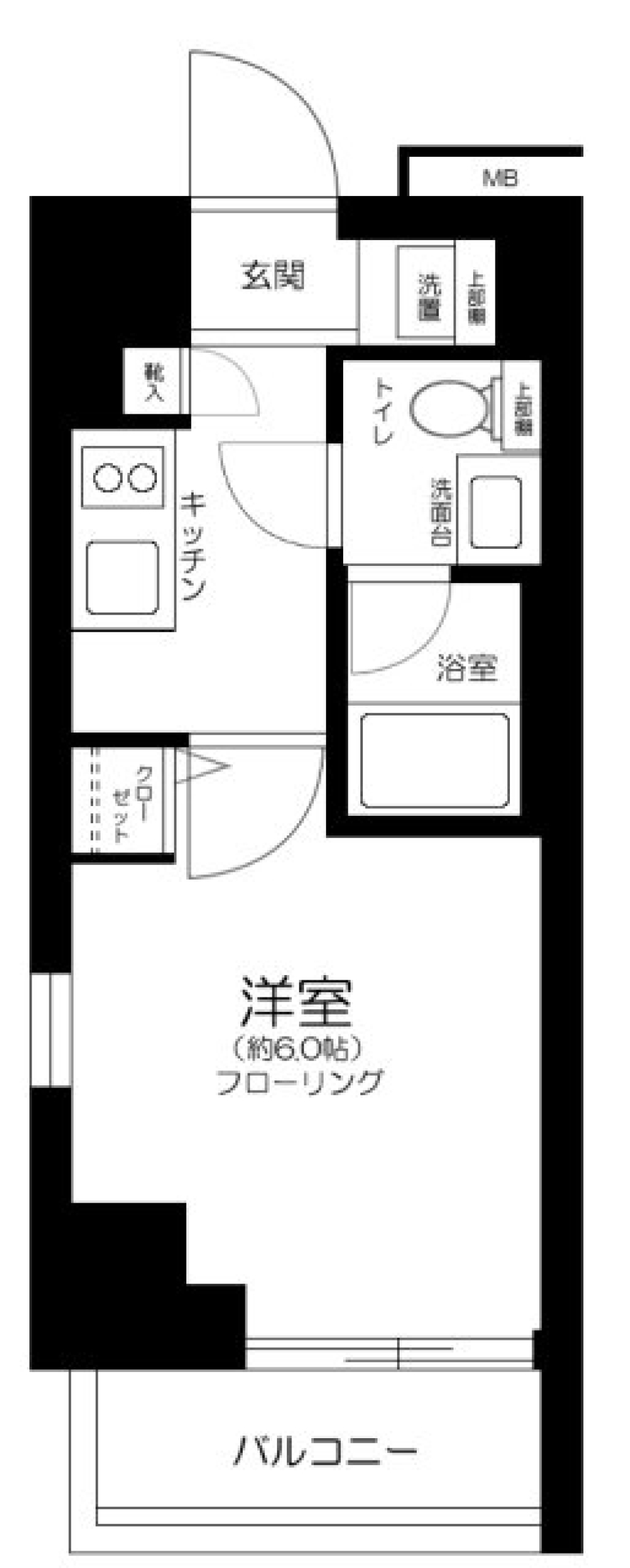 コンシェリア虎ノ門　＜TOKYO　PREMIUM＞　203号室の間取り図