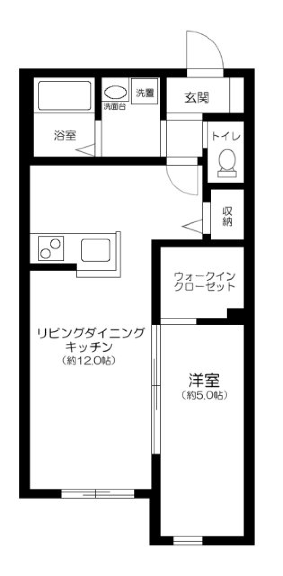 ロックフォレスト　203号室の間取り図