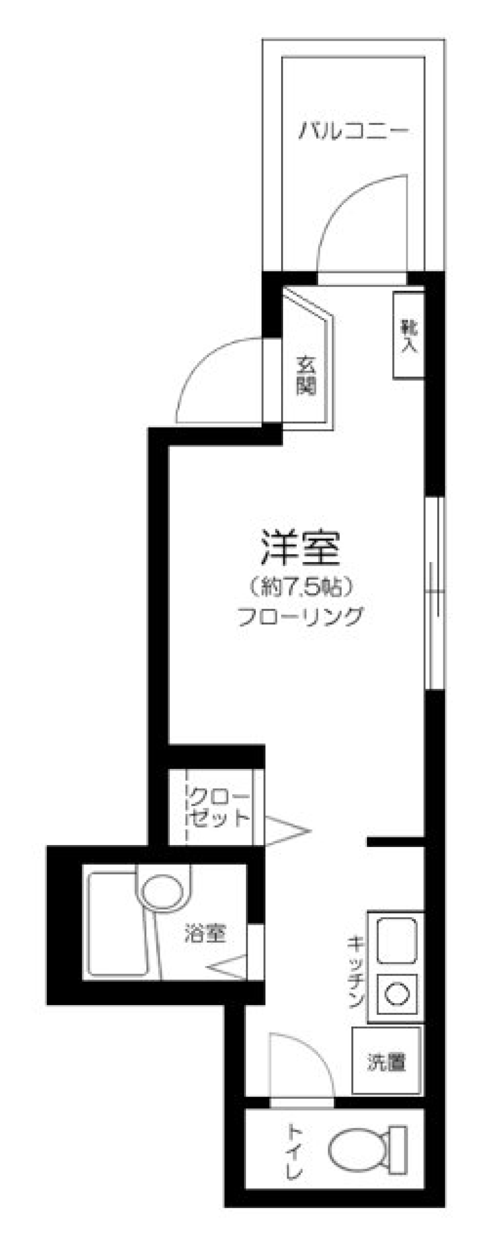 アルシオーネ町屋　102号室の間取り図