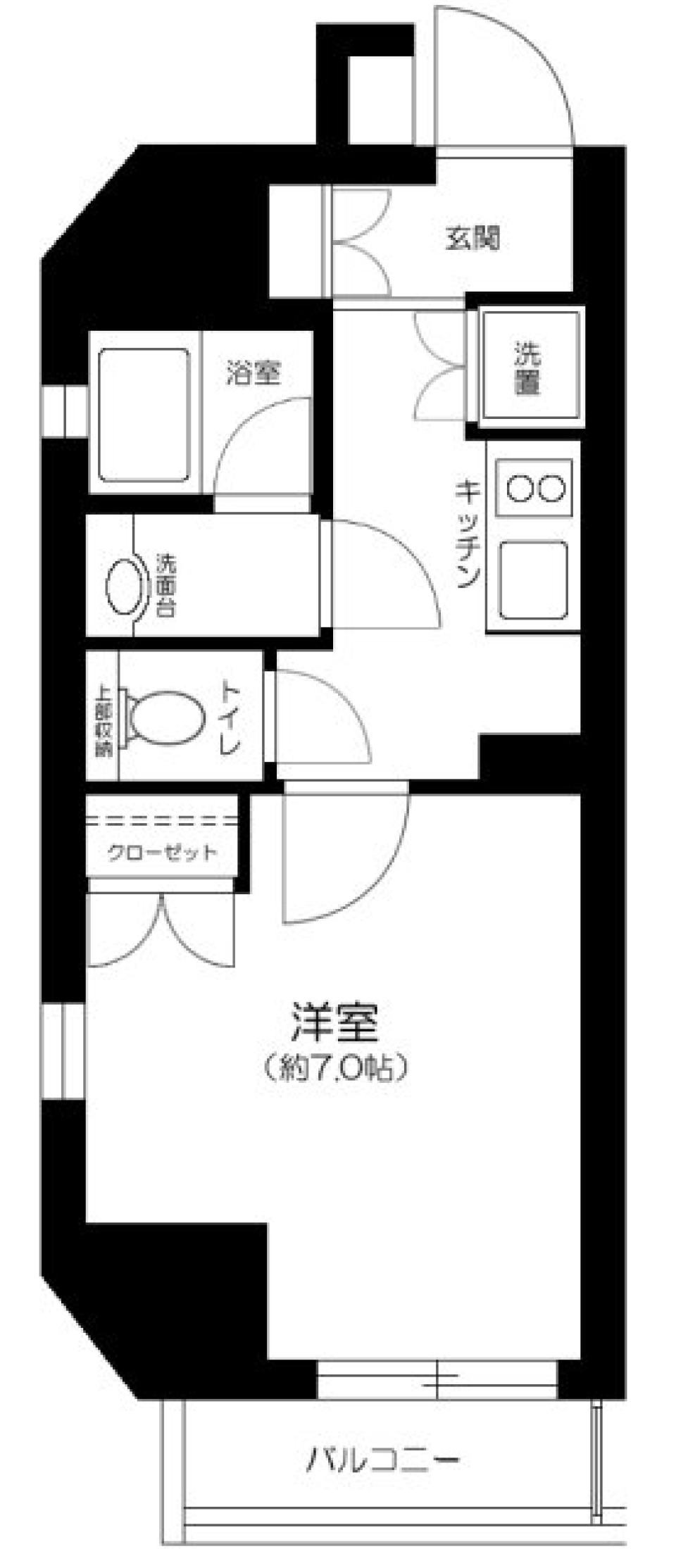 Ｖｅｒｏｎａ　武蔵関Ⅱ　Ｌｕｓｓｏ　301号室の間取り図