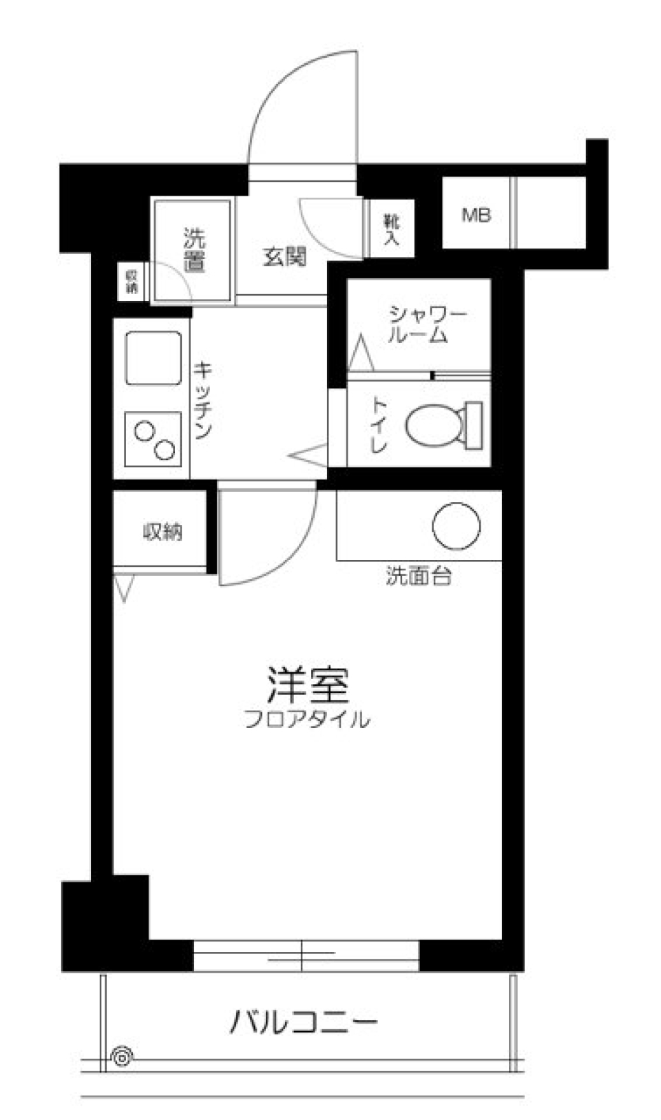 ジェイシティ渋谷　303号室の間取り図