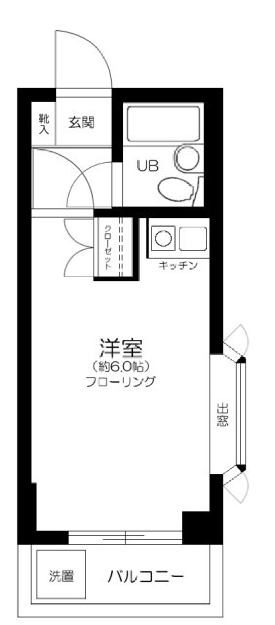 サンフレンズ経堂　201号室の間取り図