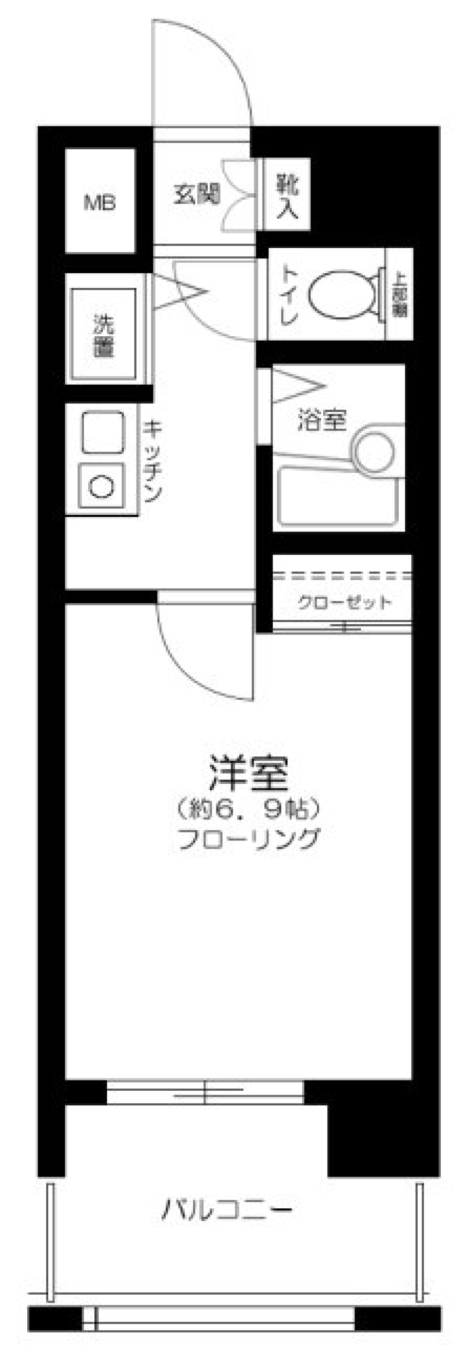 ヴィア・シテラ赤坂　402号室の間取り図