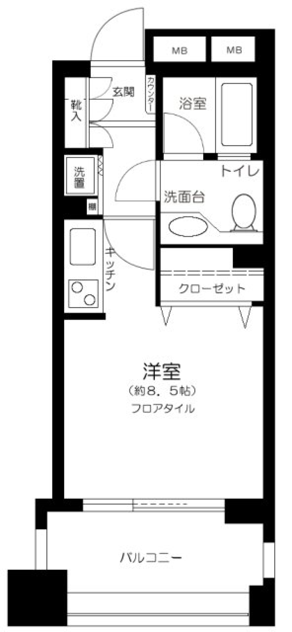 セントラルレジデンス番町シティタワー　604号室の間取り図