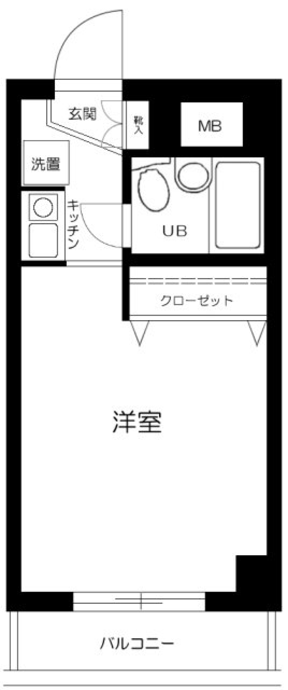 大森タウンビル　904号室の間取り図