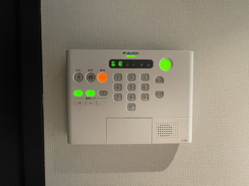 さらにALSOKの設備も！安心感が増しますね。