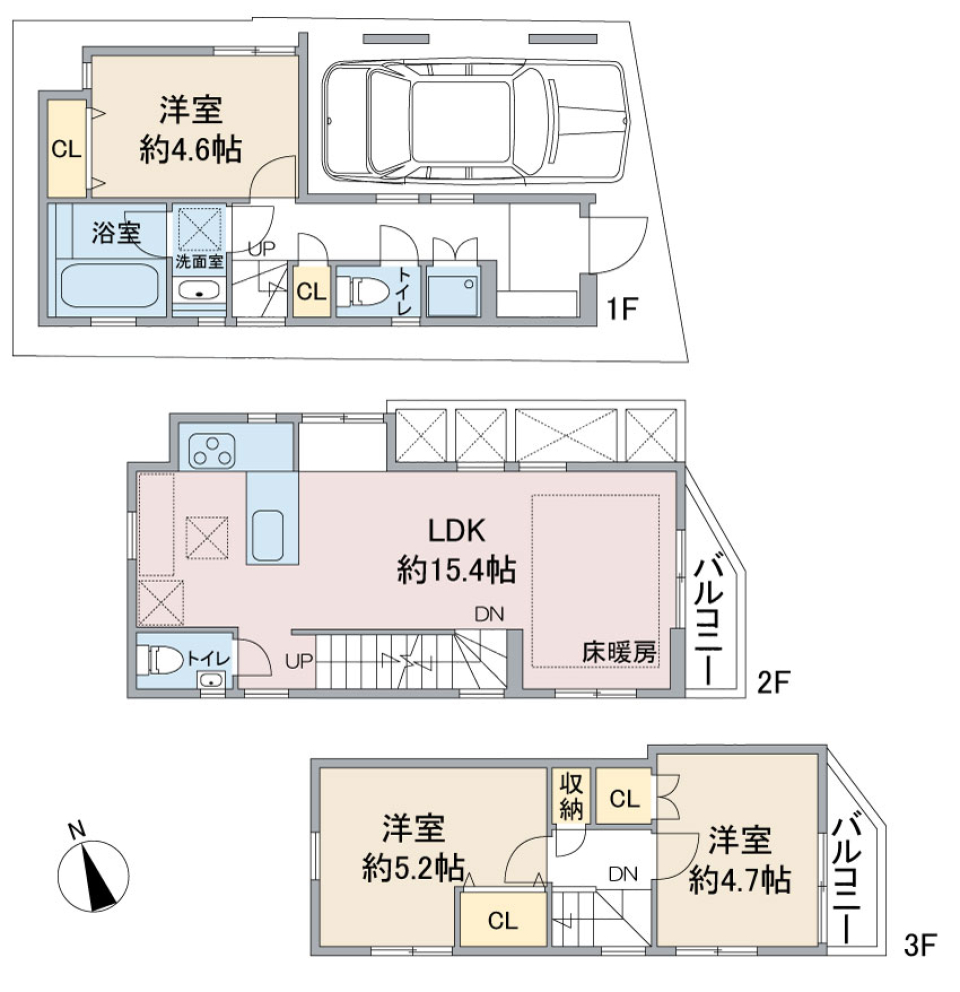 南台5丁目戸建　1の間取り図