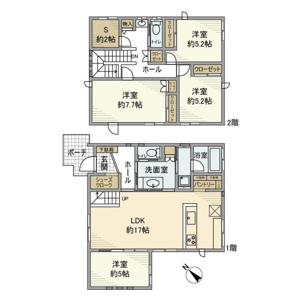 丸山台戸建の間取り図
