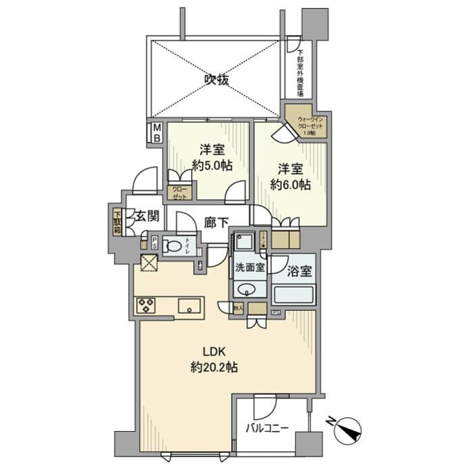 ザ・パークハウス逗子　402号室の間取り図