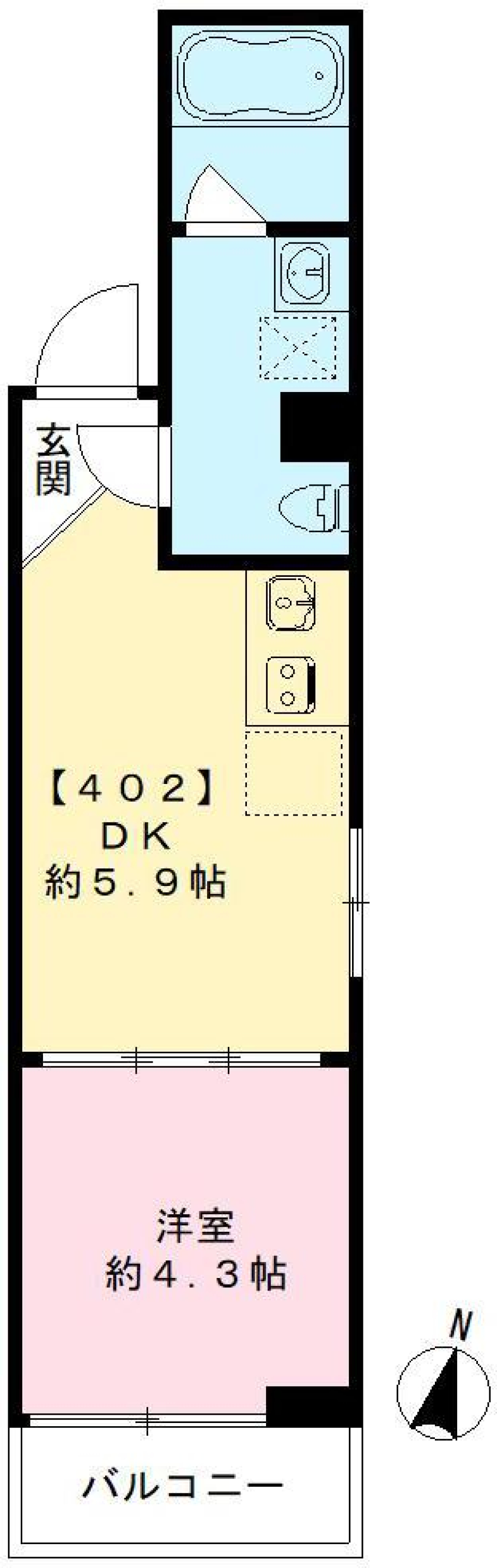 AVENIR池上（BELS認証物件）402号室の間取り図