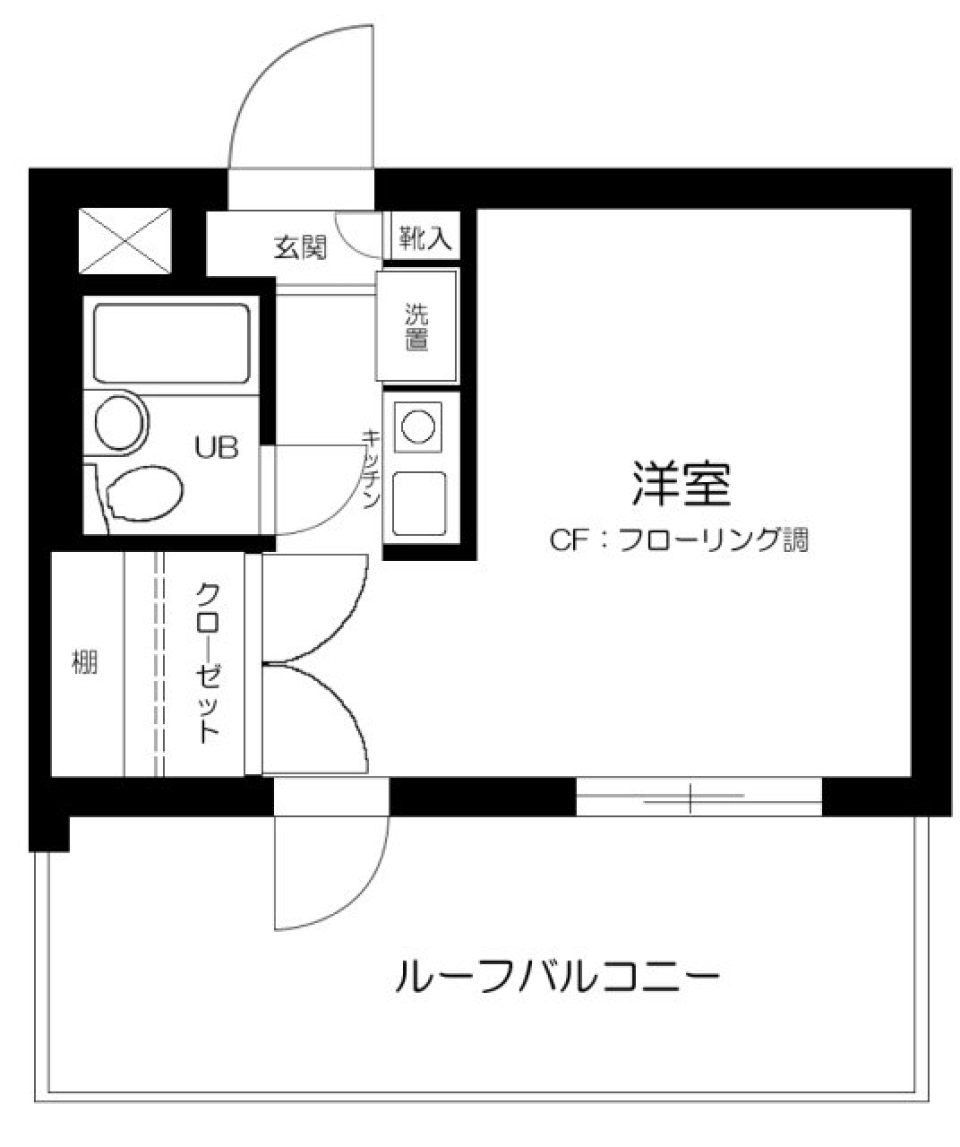 モビーレ等々力　502号室の間取り図