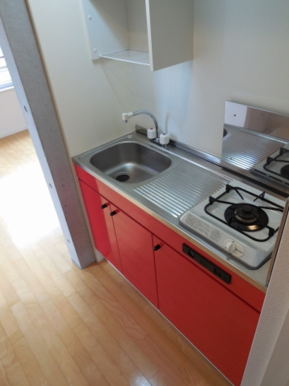 ガスコンロ1口（反転タイプとなります）