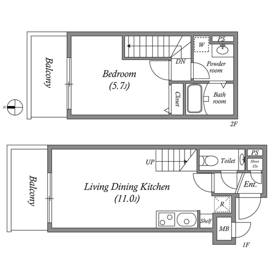 STANDZ京都駅西 0503号室［ペット可］の間取り図