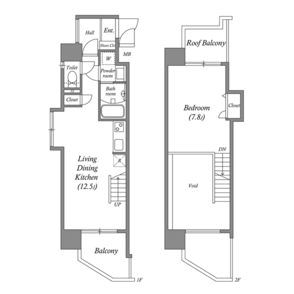 Gramercy Juso-higashi 1st 1004号室の間取り図