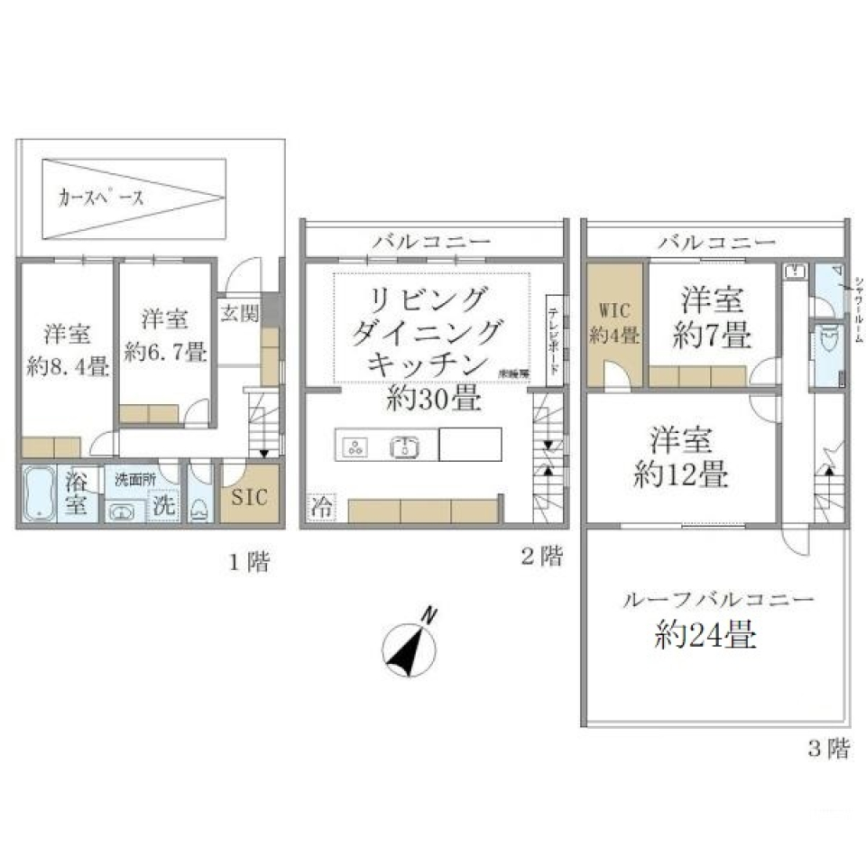 フェリーチェ松濤　II号室［ペット可］の間取り図