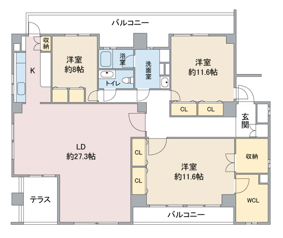 コンソロール１ 302号室の間取り図