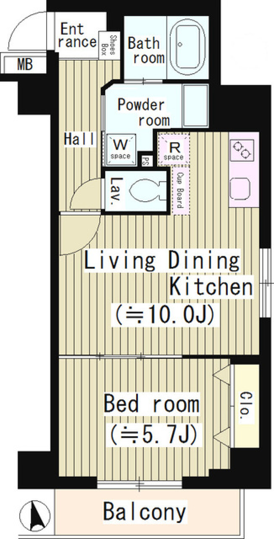 プルメリアレジデンス大森　408号室の間取り図