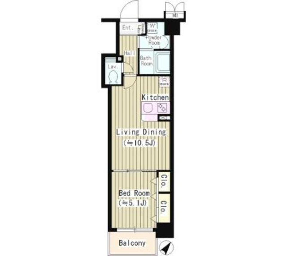 ワイズパティオ　306号室の間取り図
