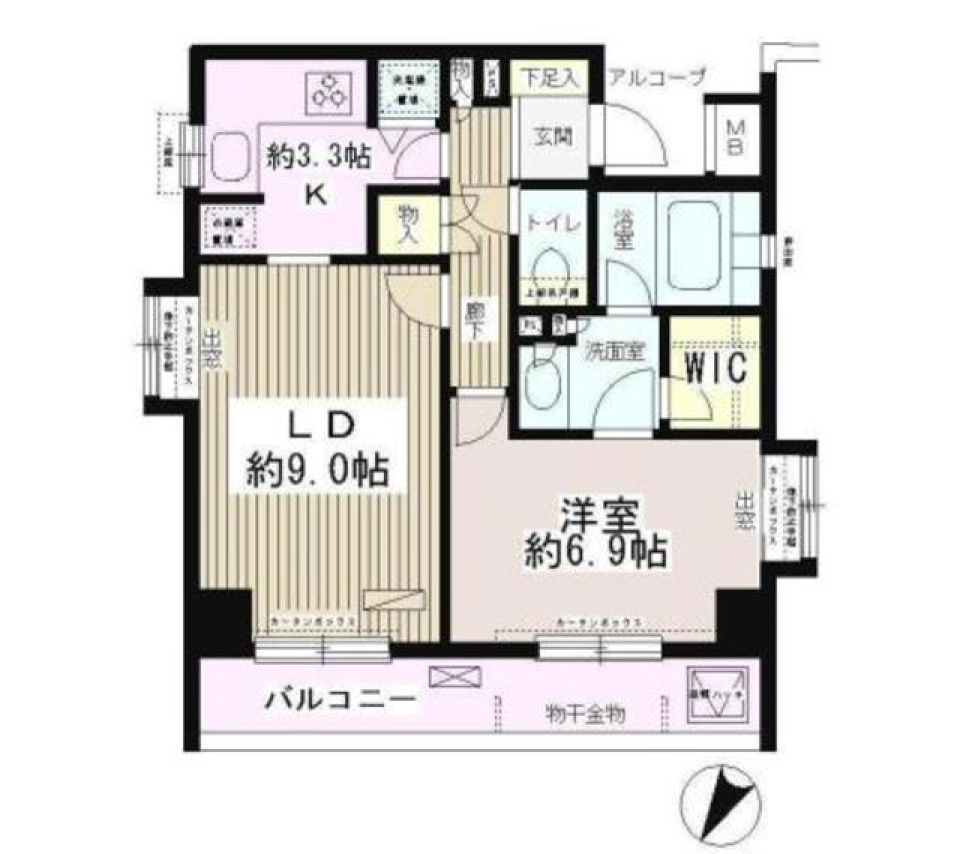 パーク・ネスタ落合　605号室の間取り図