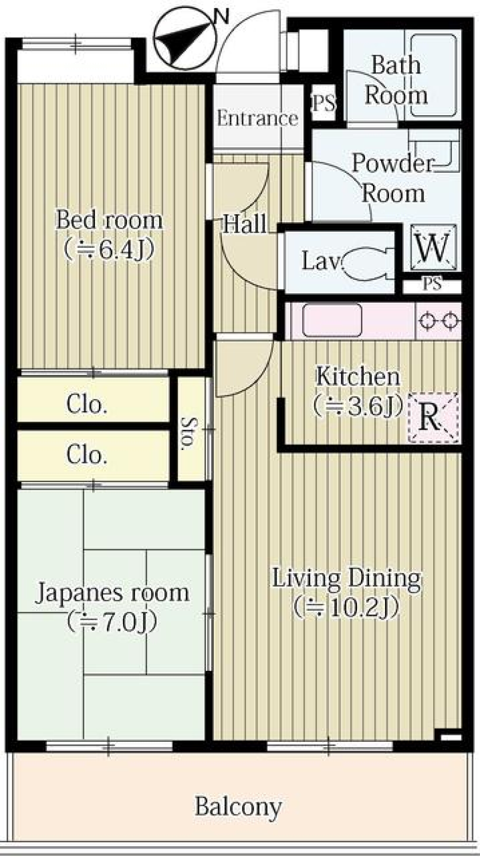 パークセリタ二子玉川　202号室の間取り図