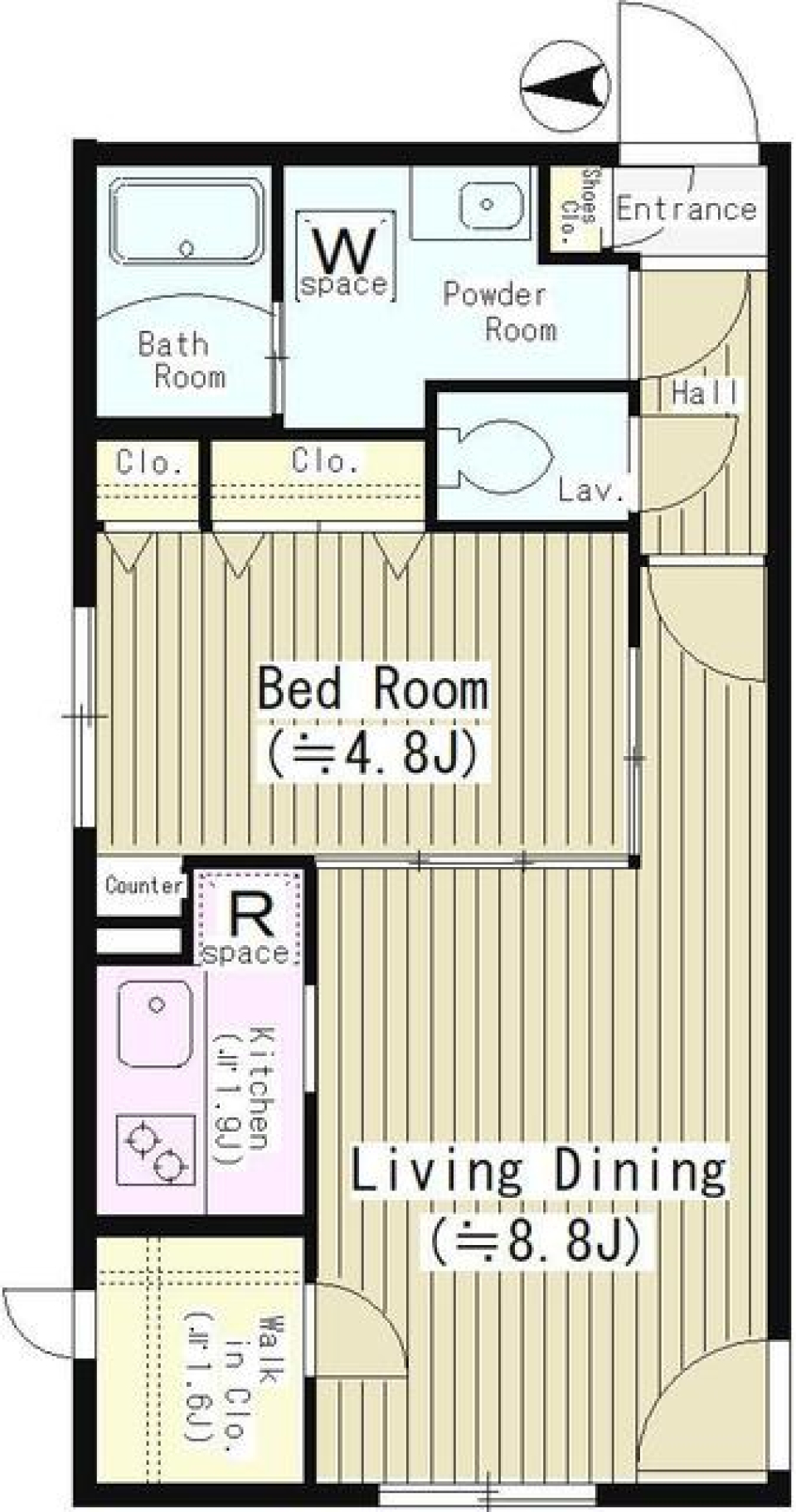 異なるものが調和するの間取り図