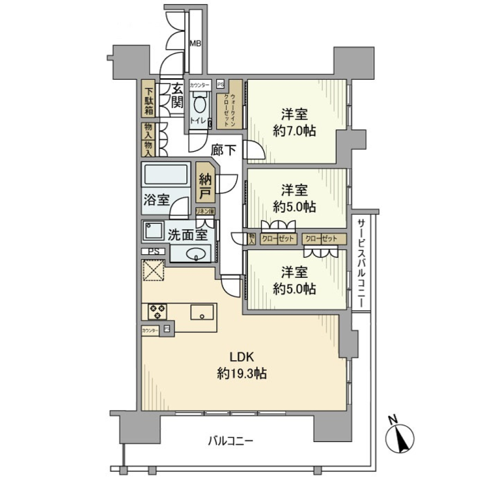 Ｔステージ昭和町 902号室の間取り図