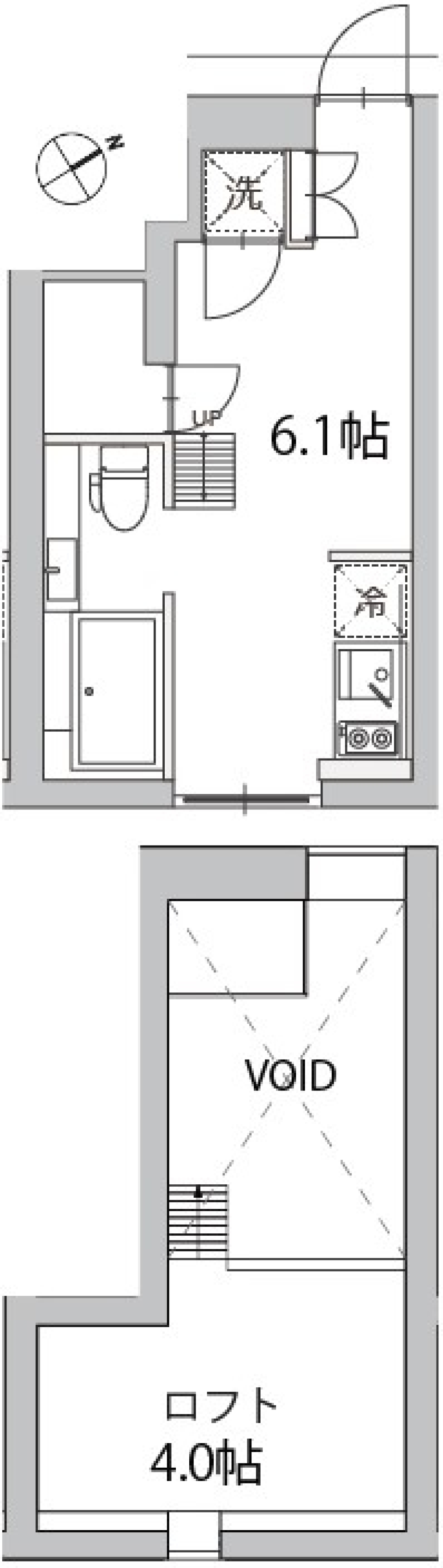 ファーレ代々木上原　102号室［ペット可］の間取り図