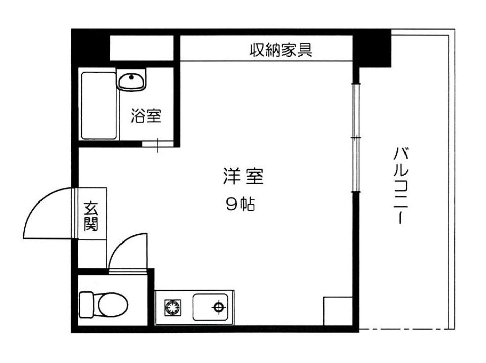 Calm西原 401号室［ペット可］の間取り図