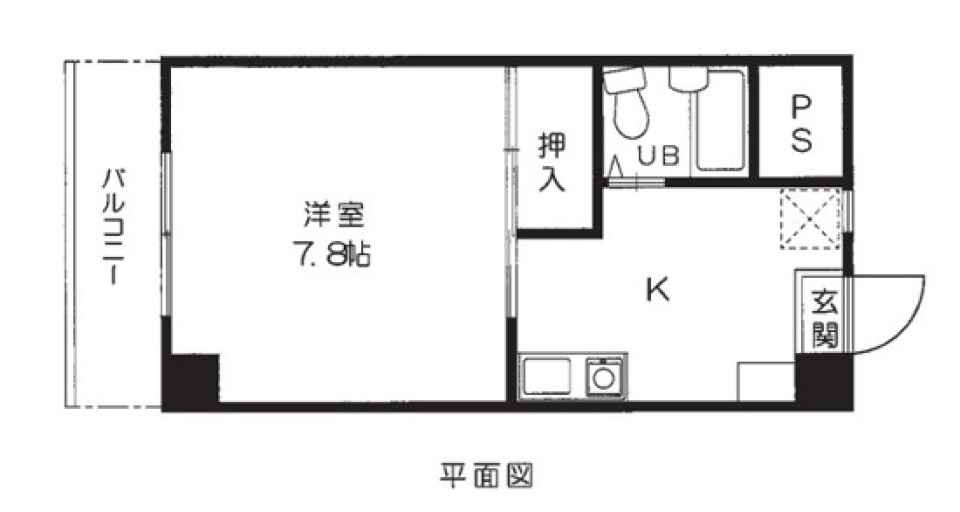 ドゥエリングビル 503号室の間取り図