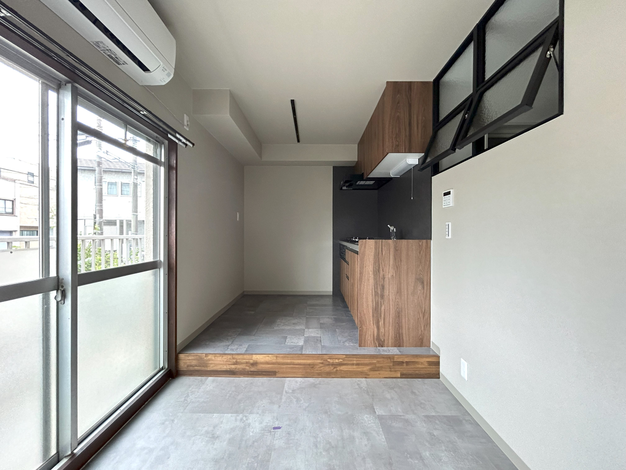 1段上げてるキッチンステージ。