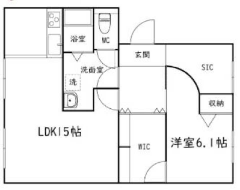 SIC+WIC［ペット可］の間取り図