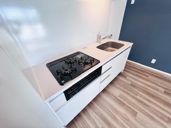 三口コンロでお料理も捗りそう！